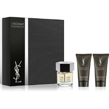 Detail produktu L´Homme Darčeková sada 100 ml, balzam po holení L´Homme 50 ml a sprchový gél L´Homme 50 ml L´Homme Darčeková